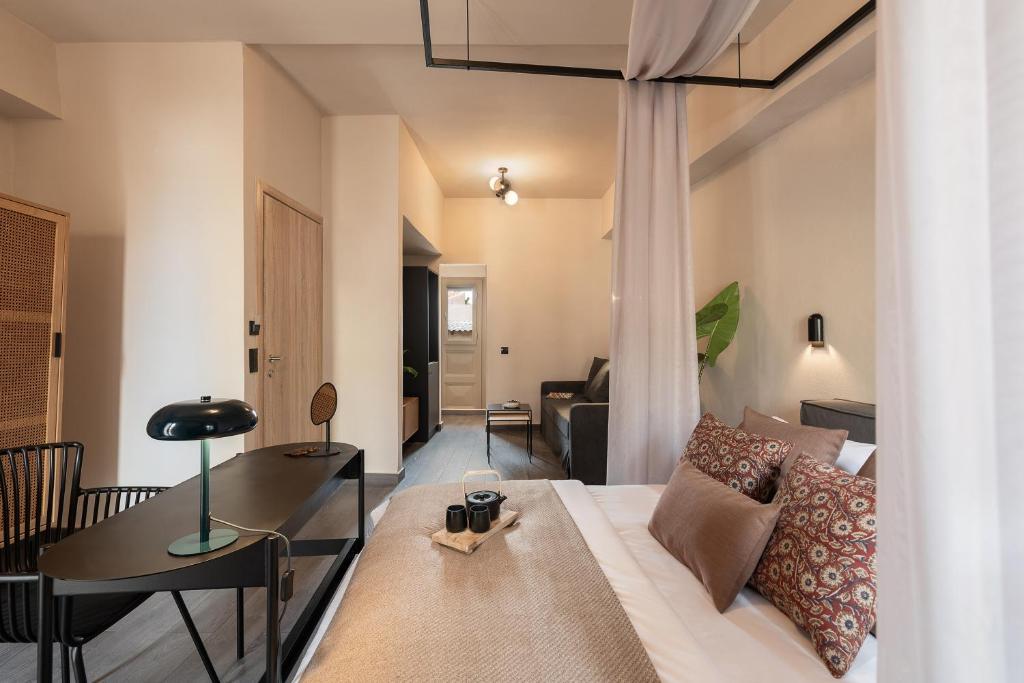 Posezení v ubytování Anaem Eclectic Rooms