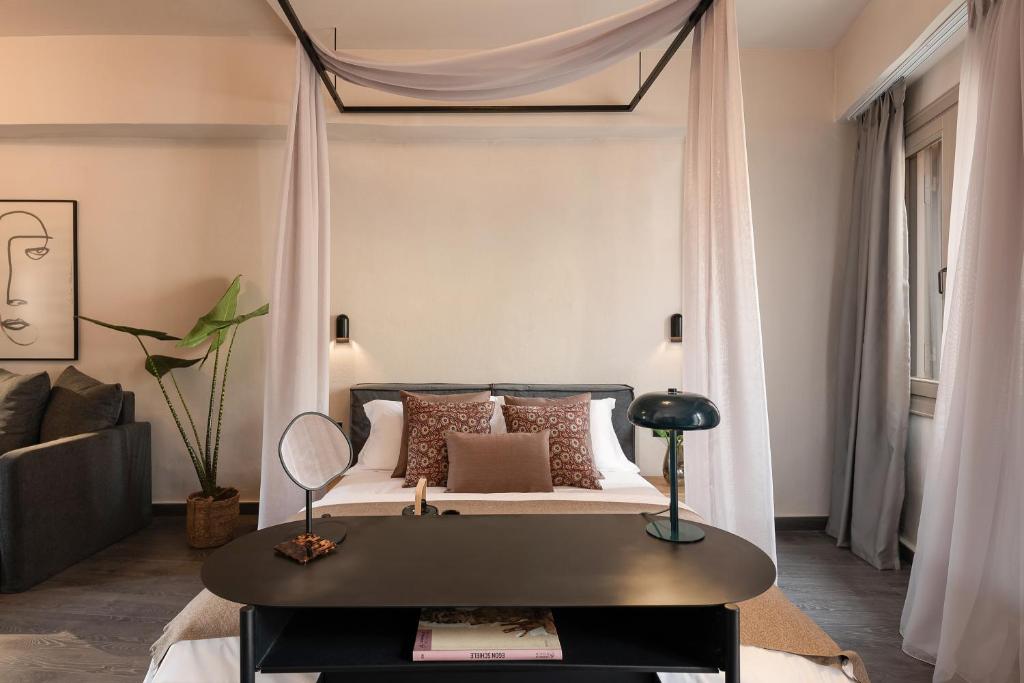 Posezení v ubytování Anaem Eclectic Rooms
