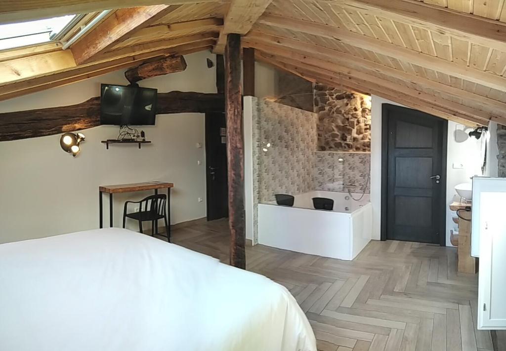 Postel nebo postele na pokoji v ubytování Casa rural Abatetxe