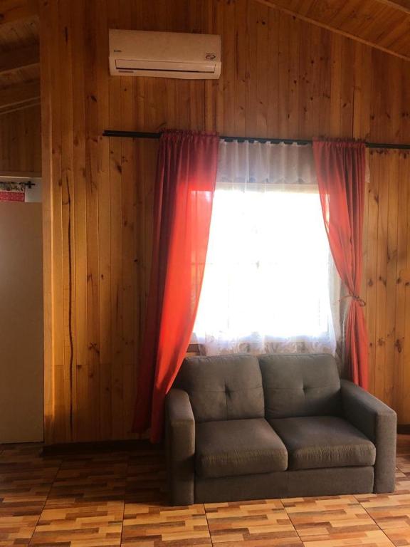 Posezení v ubytování Cabañas Terra Nova Colbun Machicura