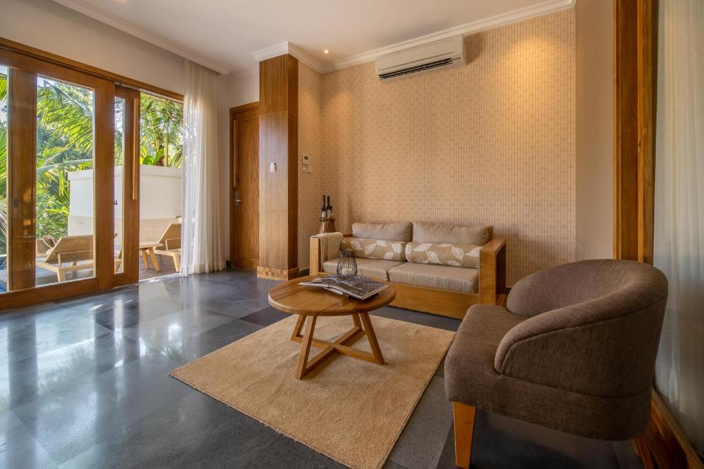 Posezení v ubytování Harsono Boutique Resort Bali
