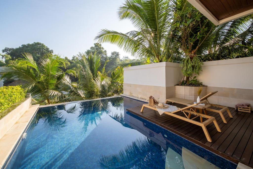 Bazén v ubytování Harsono Boutique Resort Bali nebo v jeho okolí