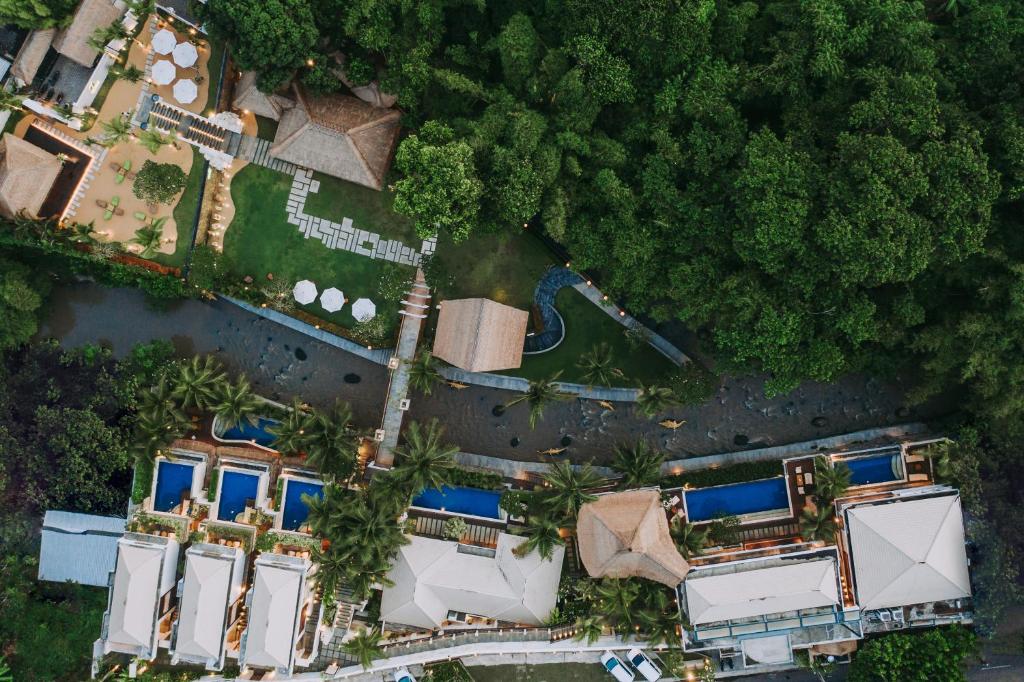 Letecký snímek ubytování Harsono Boutique Resort Bali