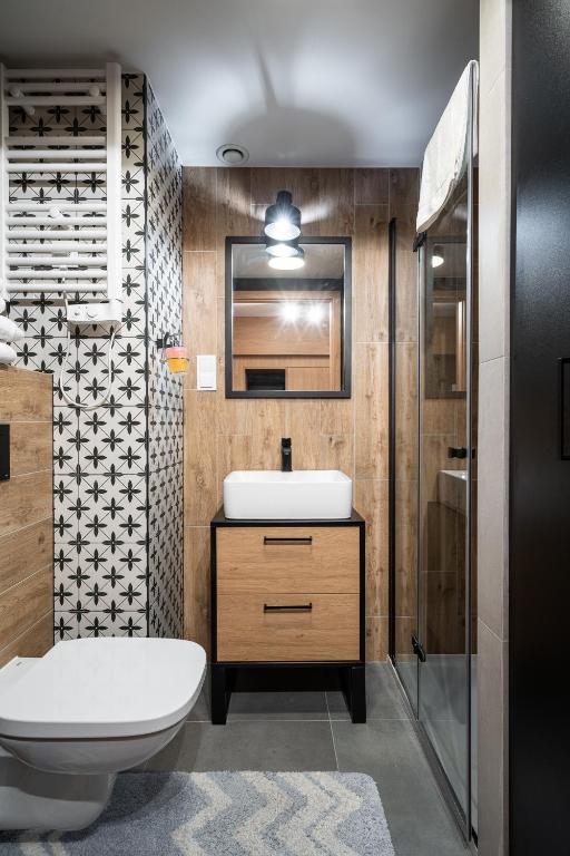 Kúpeľňa v ubytovaní RentPlanet - Apartamenty Zarembowicza