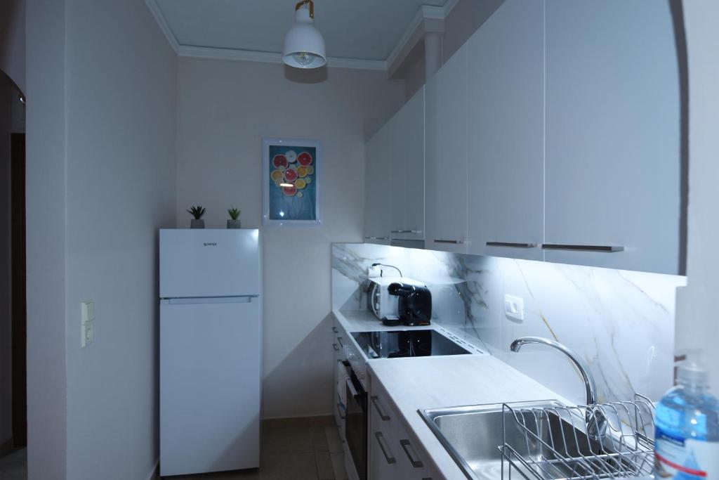 Kuchyňa alebo kuchynka v ubytovaní Valia's apartment Nafplio city center