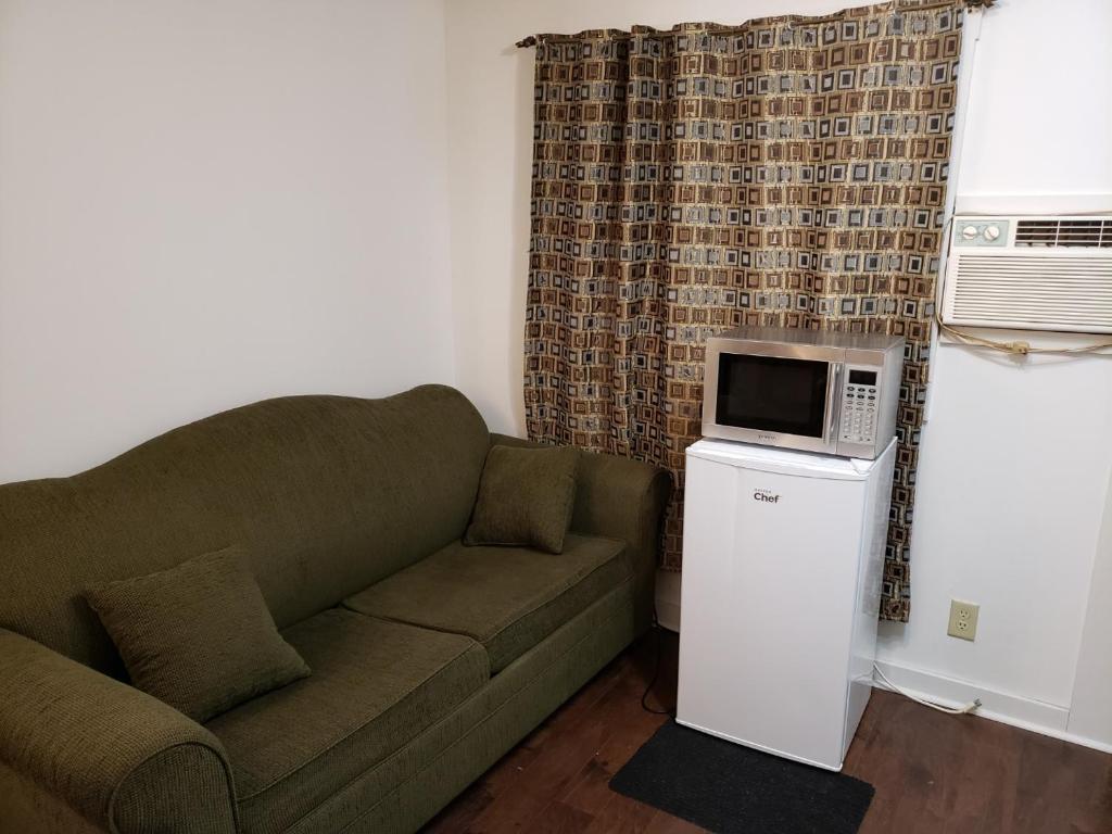 Kuchyň nebo kuchyňský kout v ubytování Scoodic Motel