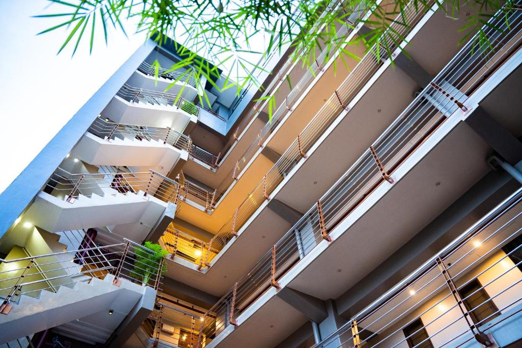Balkón nebo terasa v ubytování Chambre Hotel Mactan