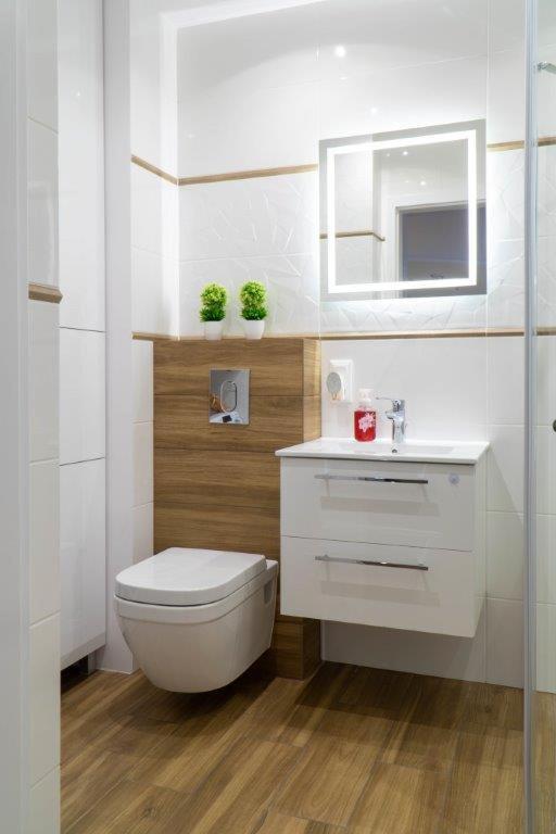 Kúpeľňa v ubytovaní Apartament przy Czarnej