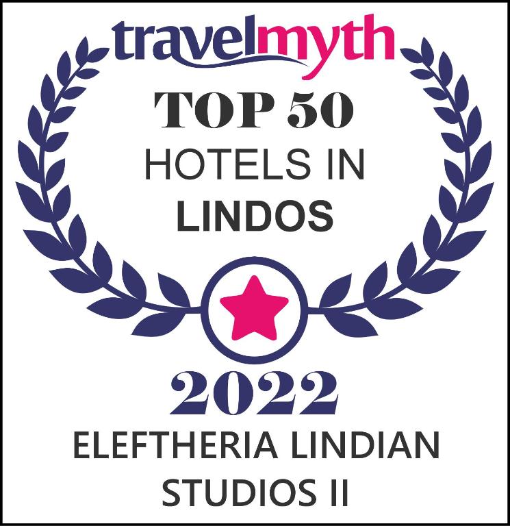 Certifikát, ocenenie alebo iný dokument vystavený v ubytovaní Eleftheria Lindian Studios II