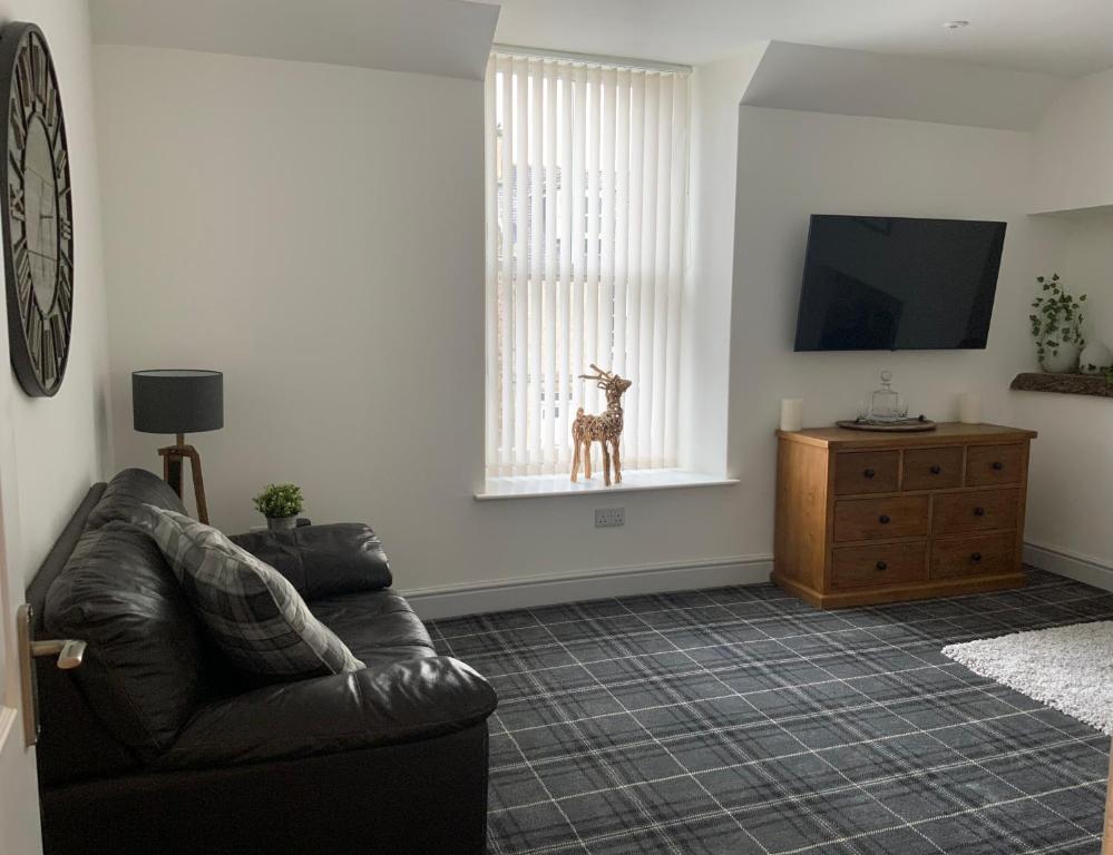 TV a/nebo společenská místnost v ubytování Deeside Snugs Apartments