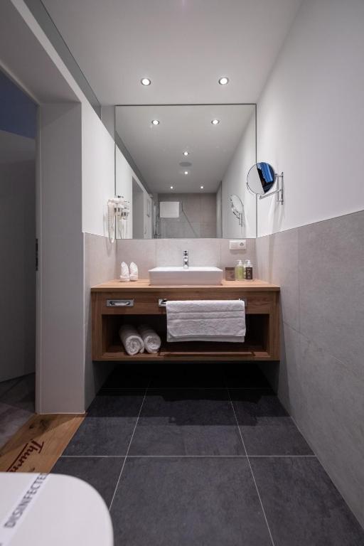 Koupelna v ubytování Thurners Boutique Hotel