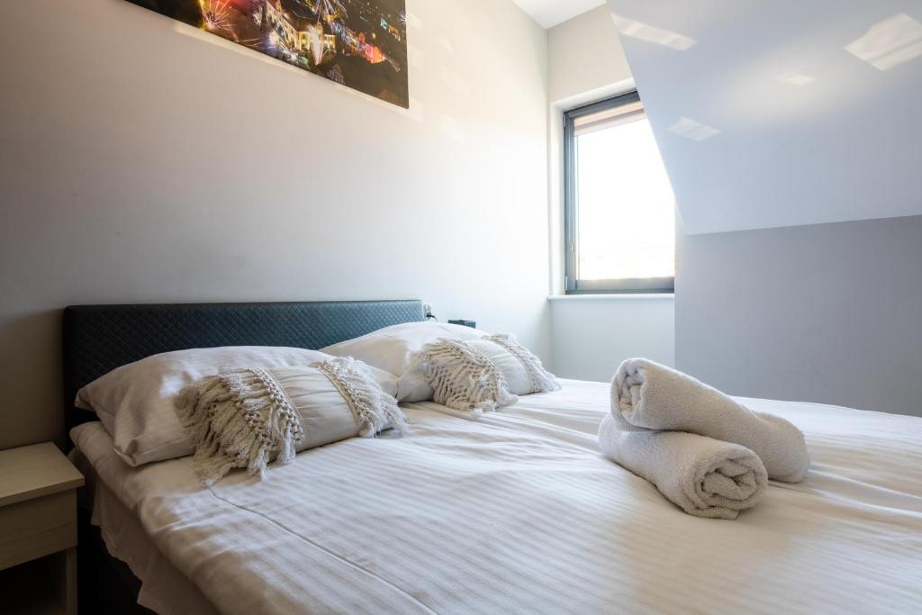 Postel nebo postele na pokoji v ubytování NoclegiJarocin Bed & Breakfast