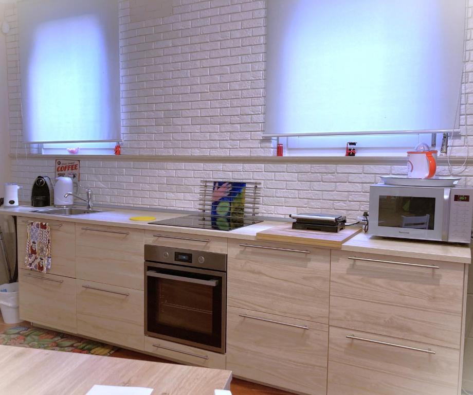 Kjøkken eller kjøkkenkrok på Piccola Suite