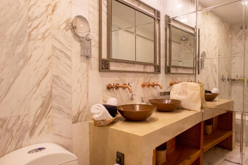 Koupelna v ubytování Casa de Alba Hotel Boutique