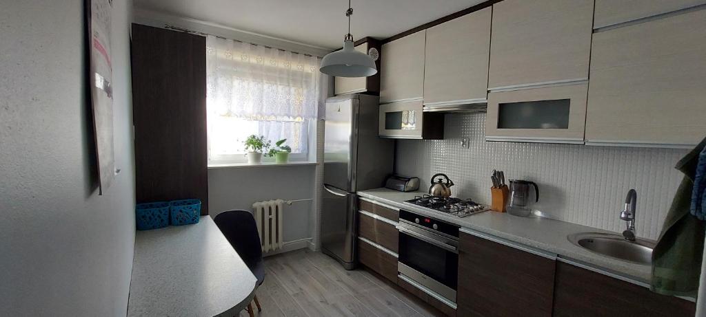 Kuchyňa alebo kuchynka v ubytovaní Apartament Olsztyńska 12
