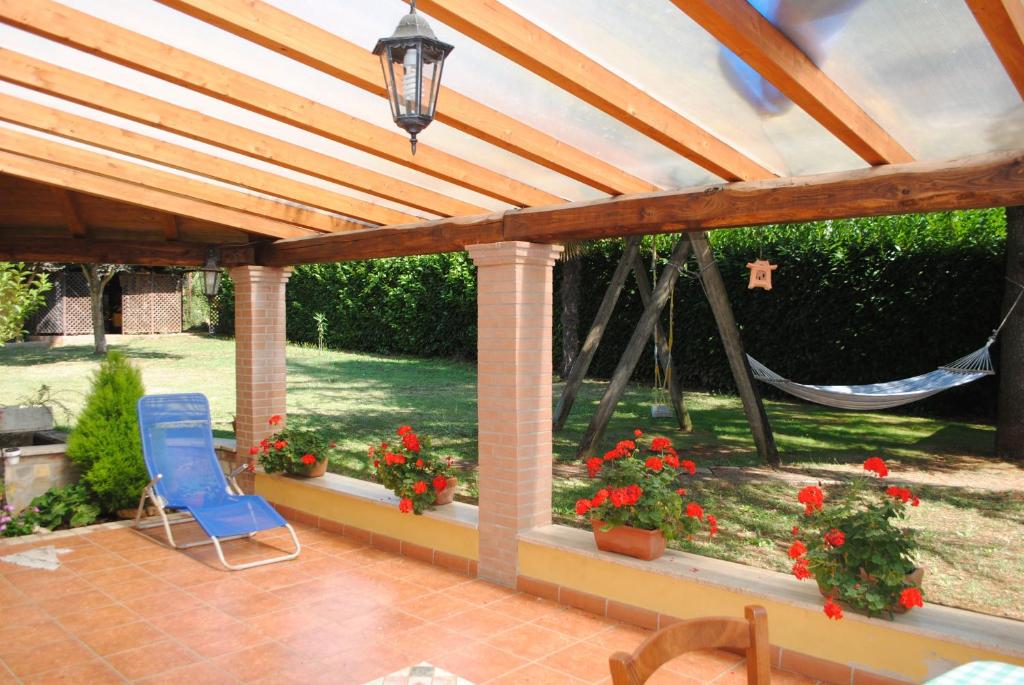 Zahrada ubytování B&B Al Castagneto