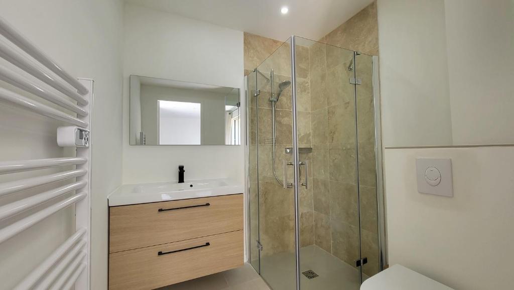 Koupelna v ubytování Ideal BnB