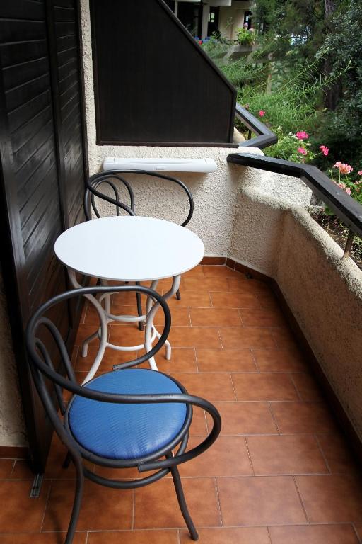 Balkón nebo terasa v ubytování Miramare