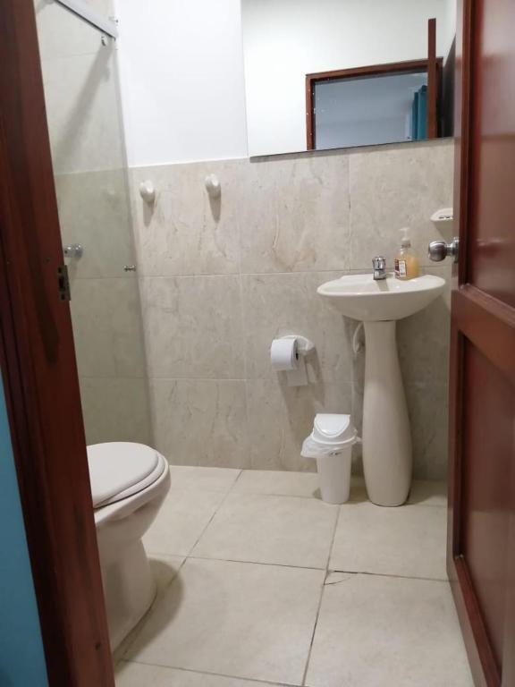 Koupelna v ubytování CC House Cartagena