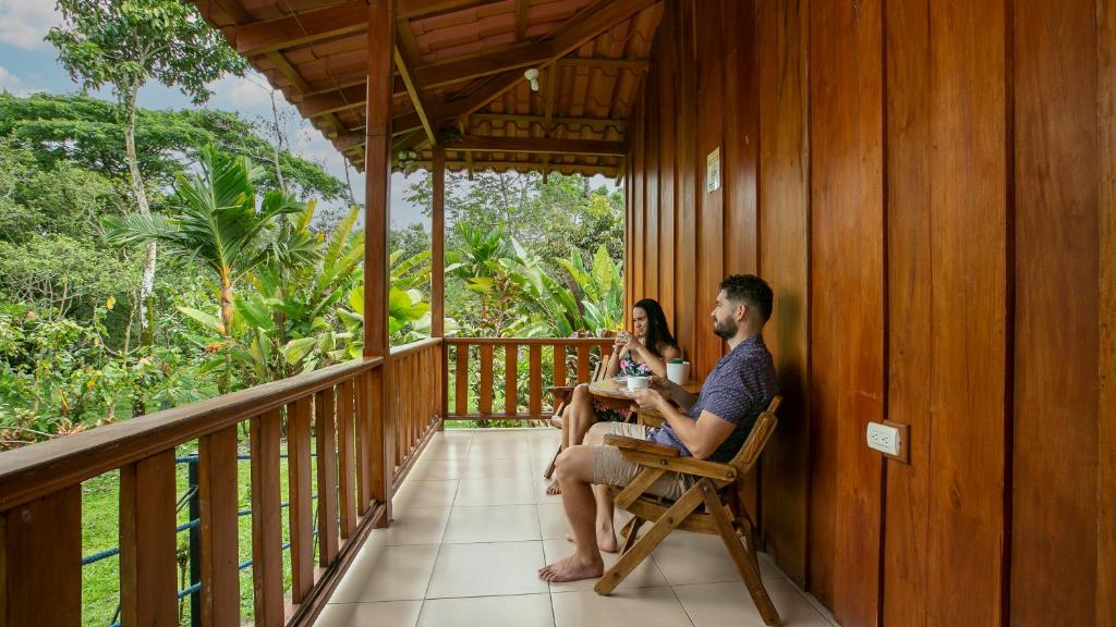 Balkón nebo terasa v ubytování Hotel Rancho Cerro Azul