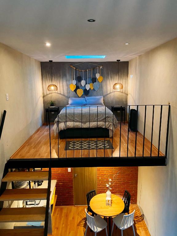 Postel nebo postele na pokoji v ubytování Cabañas Boutiques TinyChillHouse