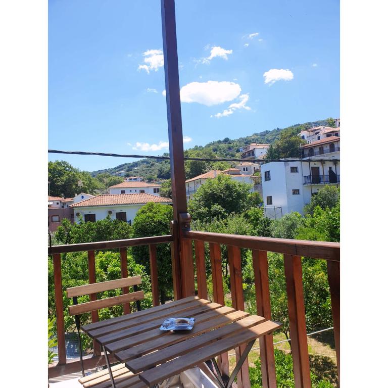 Balkón nebo terasa v ubytování Corali rooms pelion
