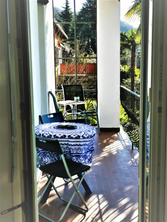 Balkón nebo terasa v ubytování Casa le palme -Montagnola