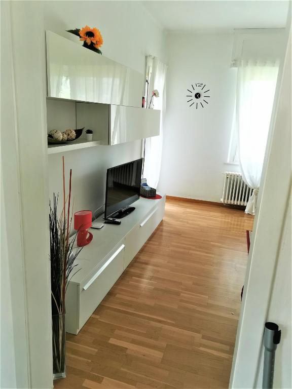 TV a/nebo společenská místnost v ubytování Casa le palme -Montagnola