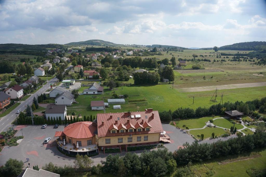 Hotel & Restauracja Okrąglak a vista de pájaro