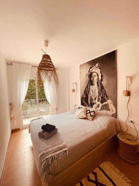 Posteľ alebo postele v izbe v ubytovaní Noor apartamento