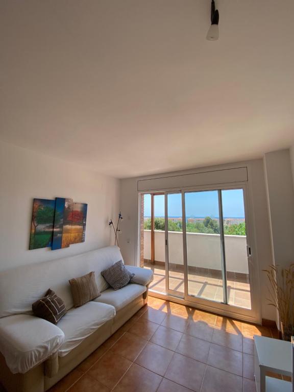 Postel nebo postele na pokoji v ubytování Casa con vistas al mar