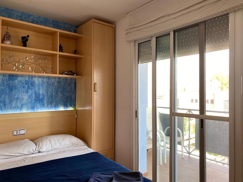 Postel nebo postele na pokoji v ubytování Casa con vistas al mar