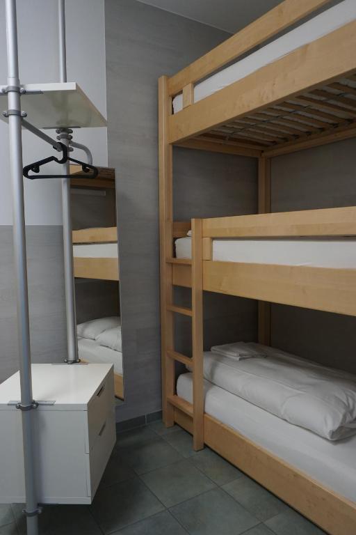 Postel nebo postele na pokoji v ubytování Bett3de