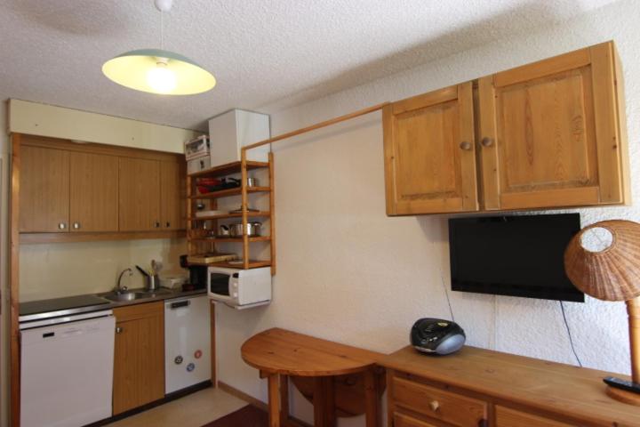 Kuchyň nebo kuchyňský kout v ubytování Hauts De Vanoise Appartements VTI