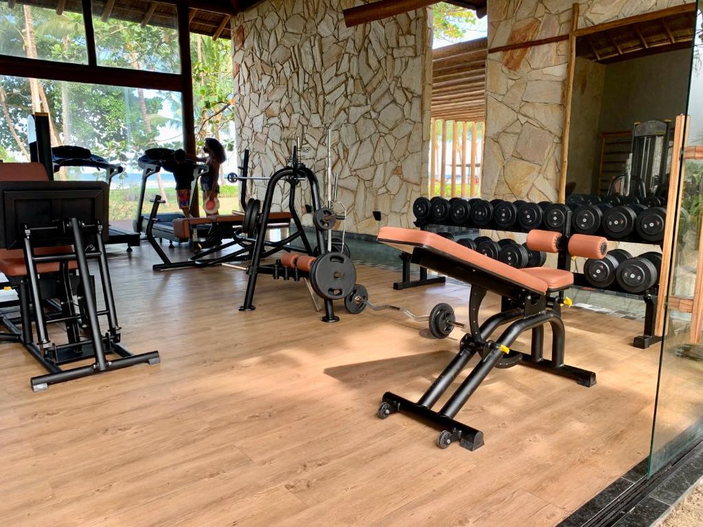 Fitness centrum a/nebo fitness zařízení v ubytování Resort Tororomba