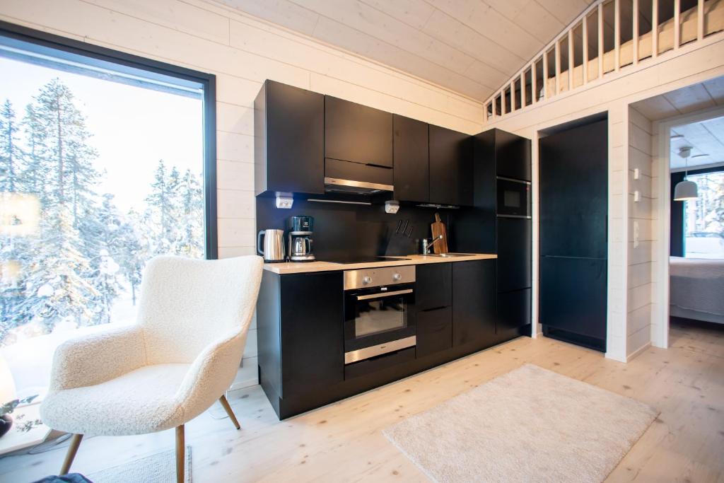 Kuchyň nebo kuchyňský kout v ubytování Villa Dakota
