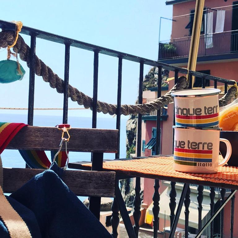 Balkón nebo terasa v ubytování Le Storie di Manarola