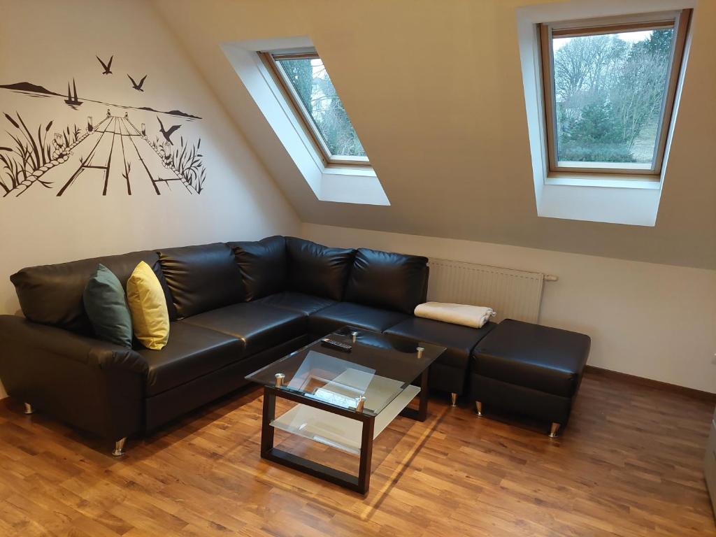 Ruang duduk di Businessapartments Klosterneuburg