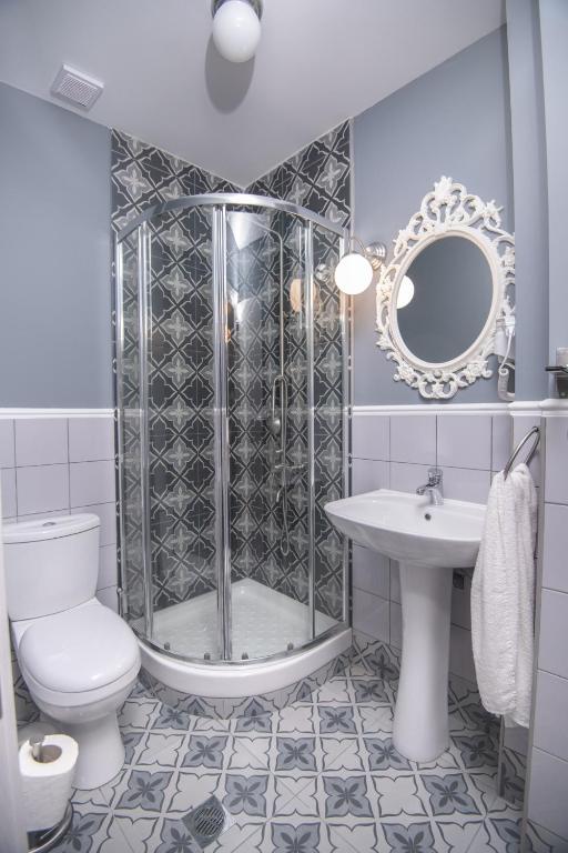 Koupelna v ubytování Retro luxury rooms