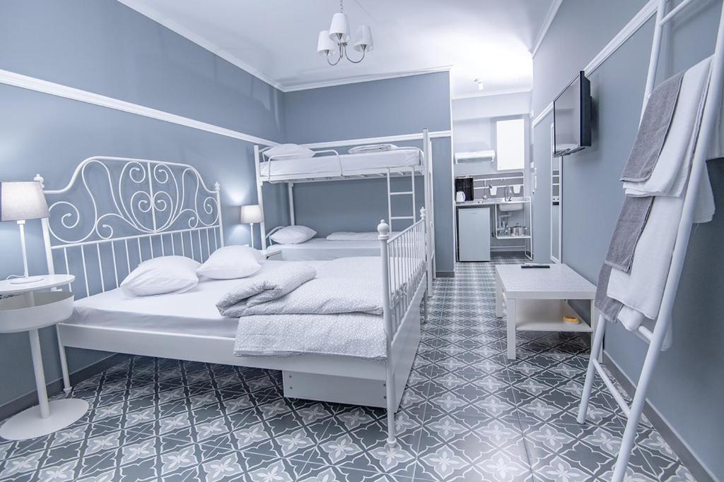 Postel nebo postele na pokoji v ubytování Retro luxury rooms