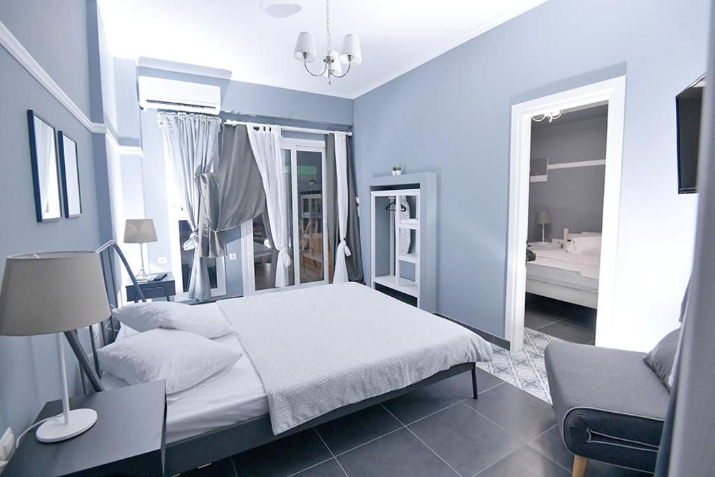 Postel nebo postele na pokoji v ubytování Retro luxury rooms