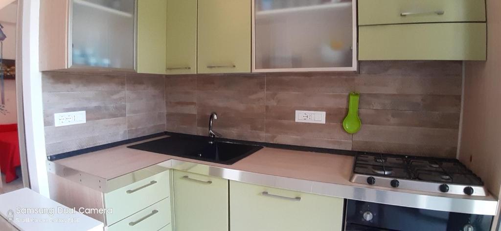 Dapur atau dapur kecil di Appartamento Extravagante
