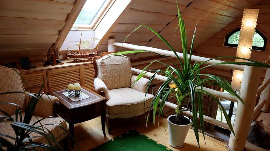 Posedenie v ubytovaní Willa Siemianówka - Sauna, Jacuzzi