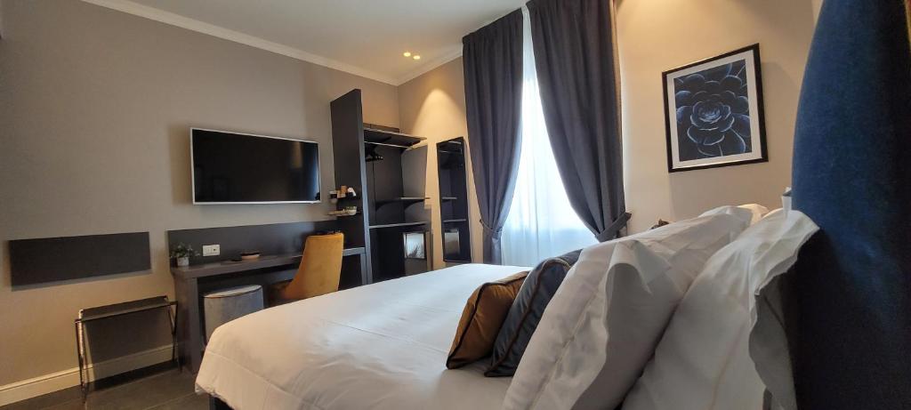Posteľ alebo postele v izbe v ubytovaní Santarella Guest House