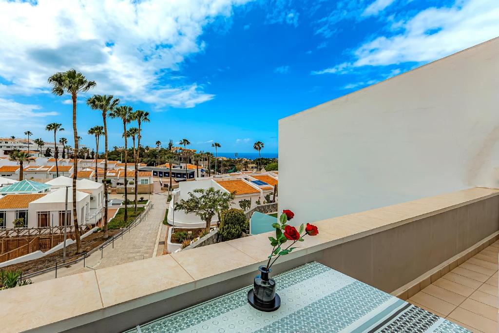 Balkón nebo terasa v ubytování La Rosa de los vientos luxury apartment