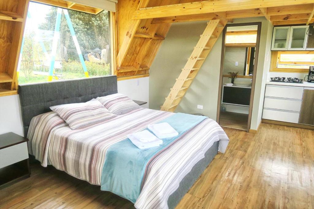Kuchyň nebo kuchyňský kout v ubytování Refugio entre el cielo