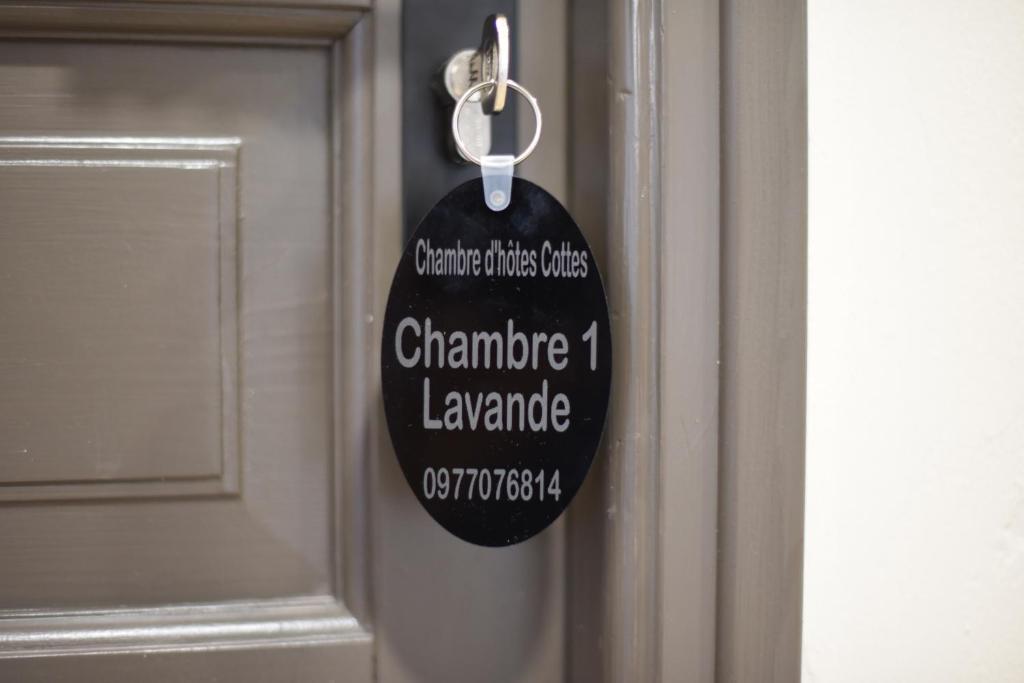 Certifikát, hodnocení, plakát nebo jiný dokument vystavený v ubytování Chambre d'hôtes Cottes