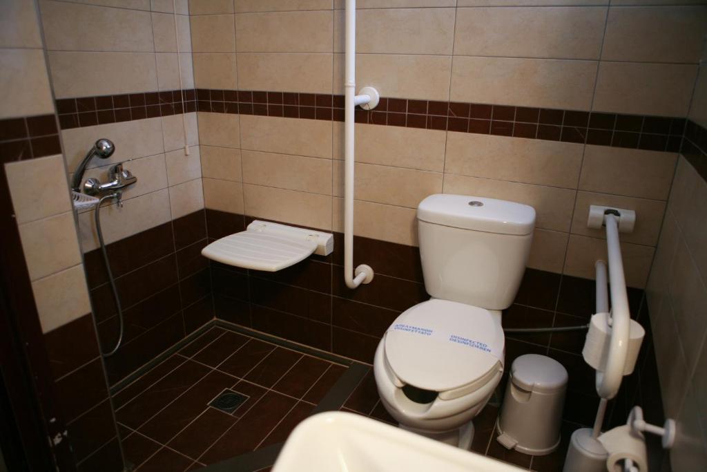 Koupelna v ubytování Hotel Karagianni