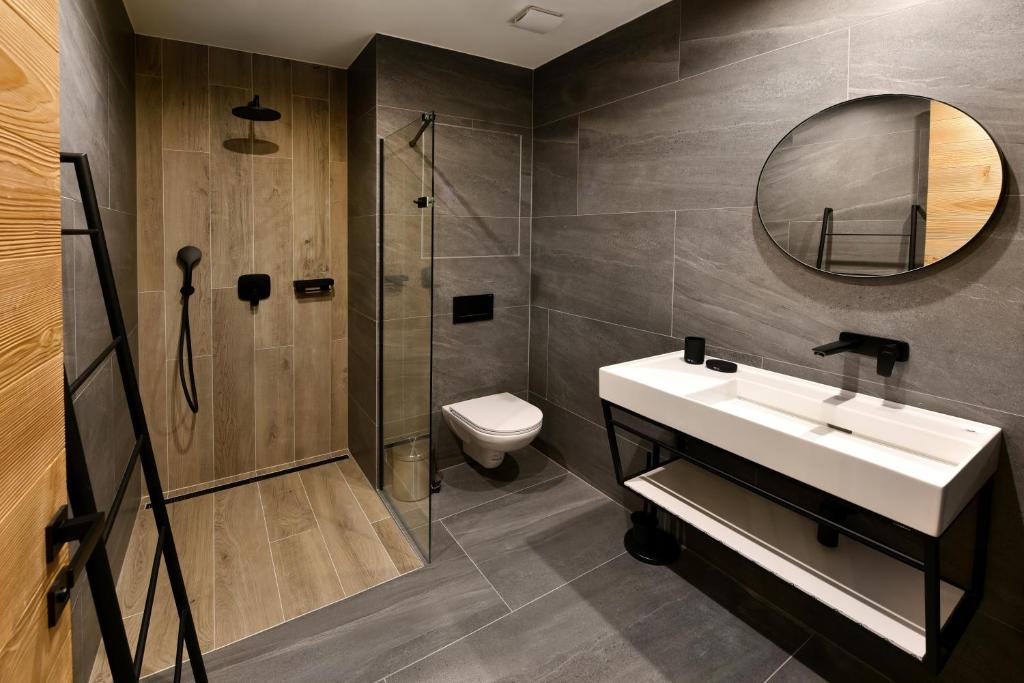 Koupelna v ubytování APLEND Hotel Ovruč
