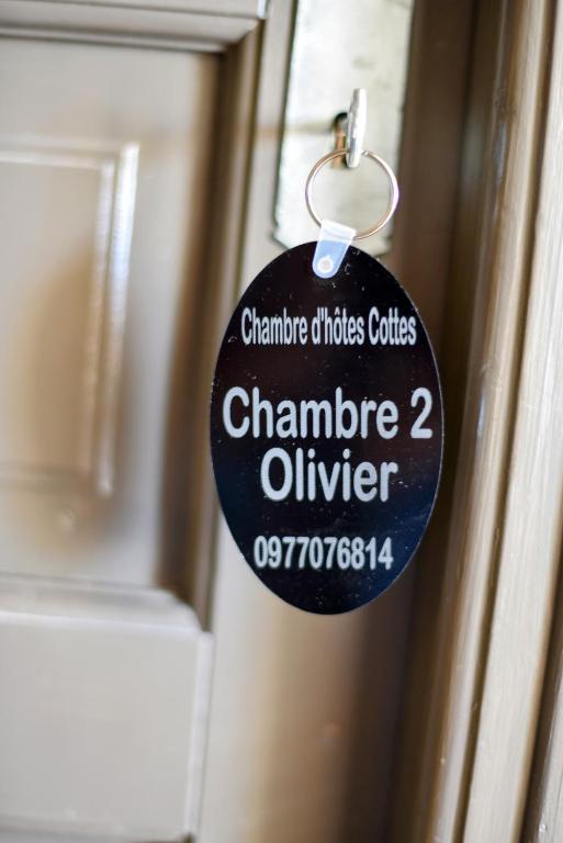 Certifikát, hodnocení, plakát nebo jiný dokument vystavený v ubytování Chambre d'hôtes Cottes